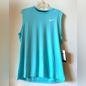 NWT Nike Men's Aqua Dri Fit Tank Top Athletic Workout Gym Active Swim Shirt - M